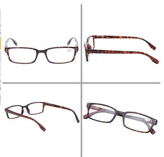 NWT CessBlu Tortoiseshell Rectangle Blue Light 1.5 Reading Glasses Reader 115222