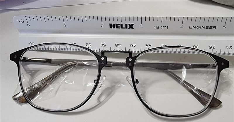 NWT EyeKepper Unisex Gunmetal Gray Round Reading Glasses 1.0 115229