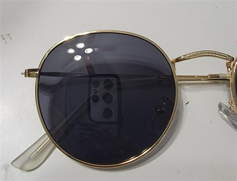 Sojos Round Circle John Lennon Polarized Sunglasses Gold Black Unisex 115241