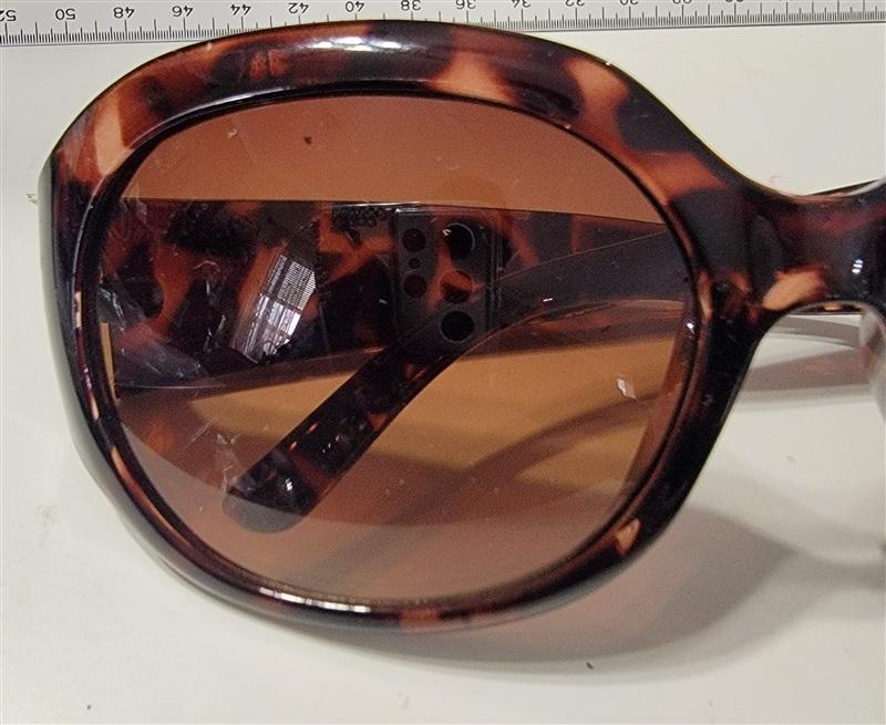 NWOT LARGE Oversize Round Tortoiseshell Sunglasses 115258
