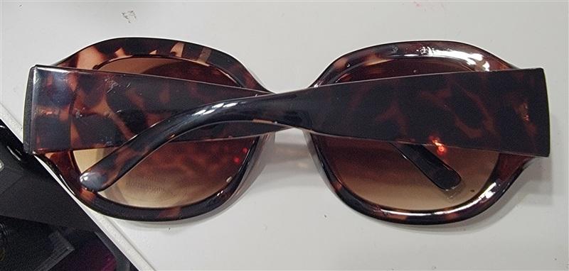 NWOT LARGE Oversize Round Tortoiseshell Sunglasses 115258
