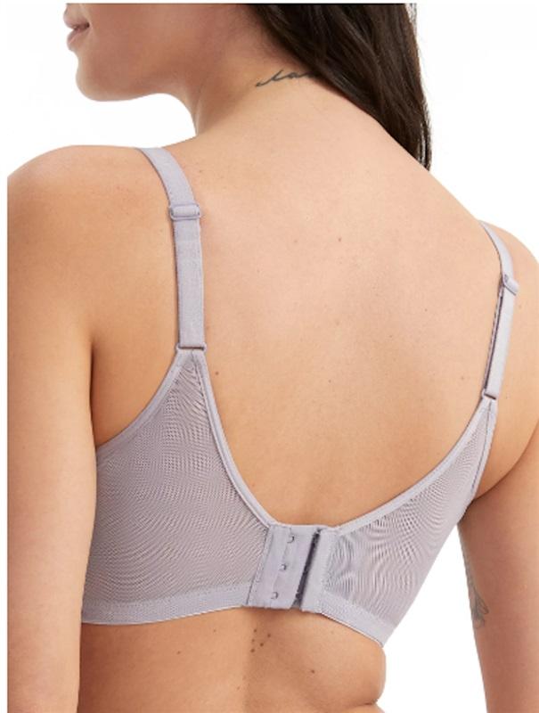NWT TC Fine Intimates 38C Shape of U Seamless Lace Bra 4801 Gray 115276