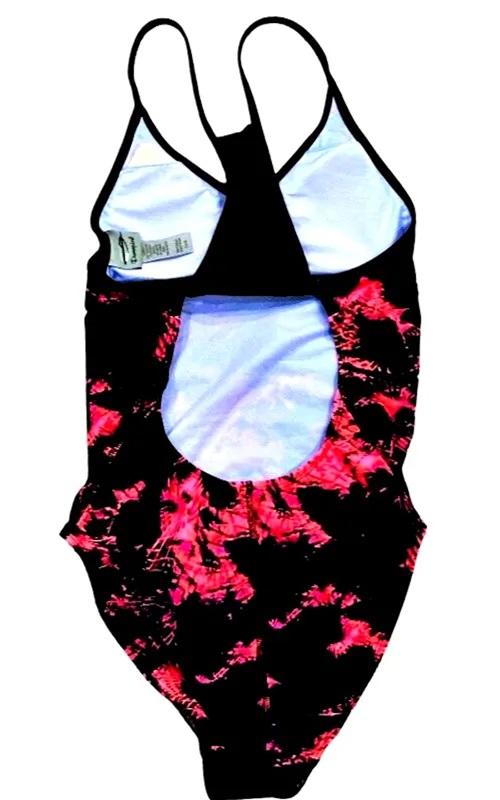 NWT Champion 12-14 Signature Racer Multi Color Pink 1PC Swimsuit 115303