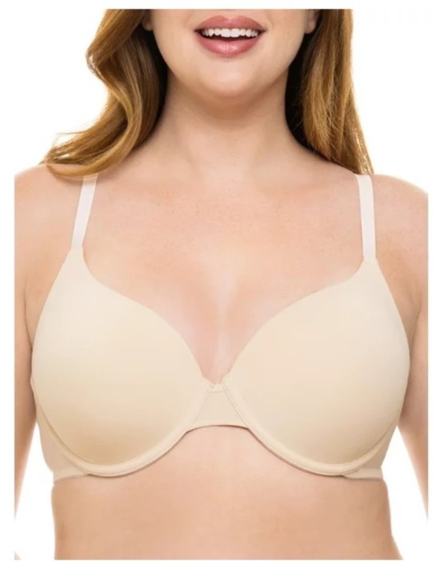 NWT Secret Treasures 38DDD Full Figure OPP Underwire T Shirt Bra Beige #115364