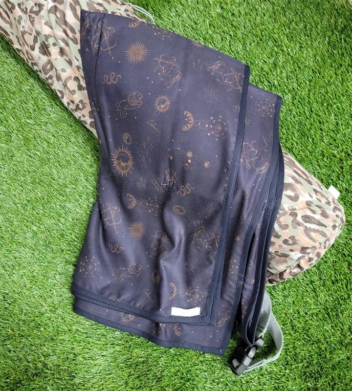 NWOT Calme Astrology Print Yoga Towel+ Bag 29x39 115418