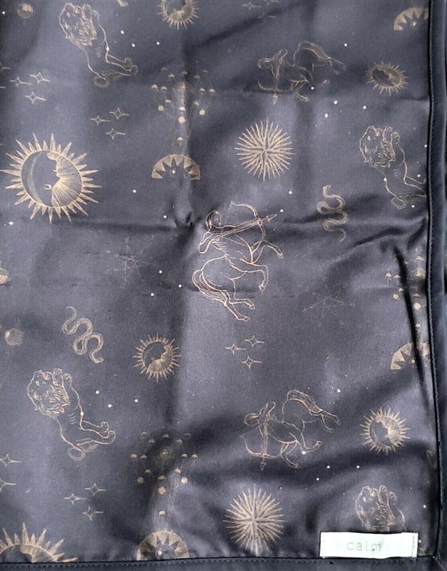 NWOT Calme Astrology Print Yoga Towel+ Bag 29x39 115418