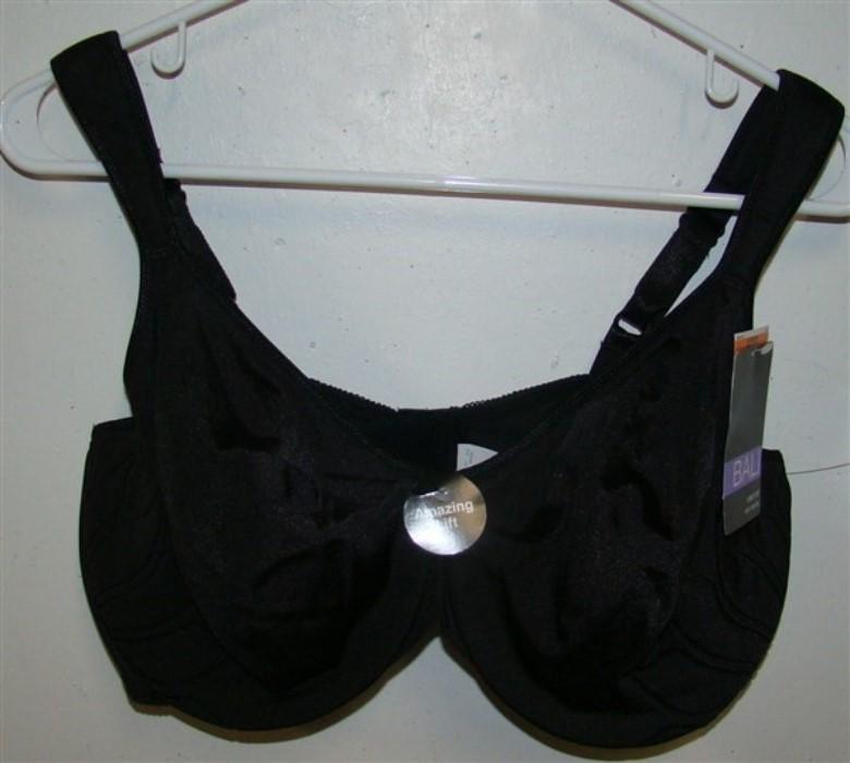 NWT Bali 42C Live It Up Underwire Bra 3353 Black 115420