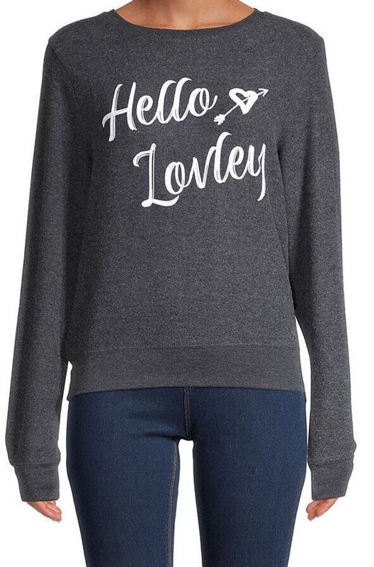 NWT Wildfox Hello Lovely BBJ Black Sweatshirt 115437