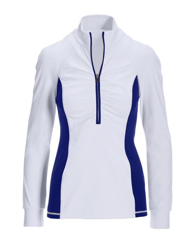 NWOT Boston Proper XL B Active Half Zip Purple White  Jacket 114946