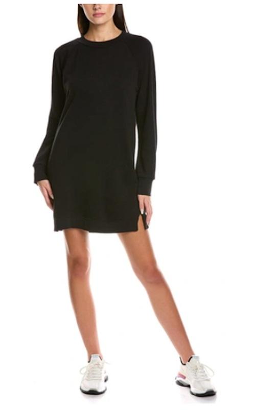 NWOT Michael Stars M Lolly Sweat Shirt Dress Dark Navy 115466