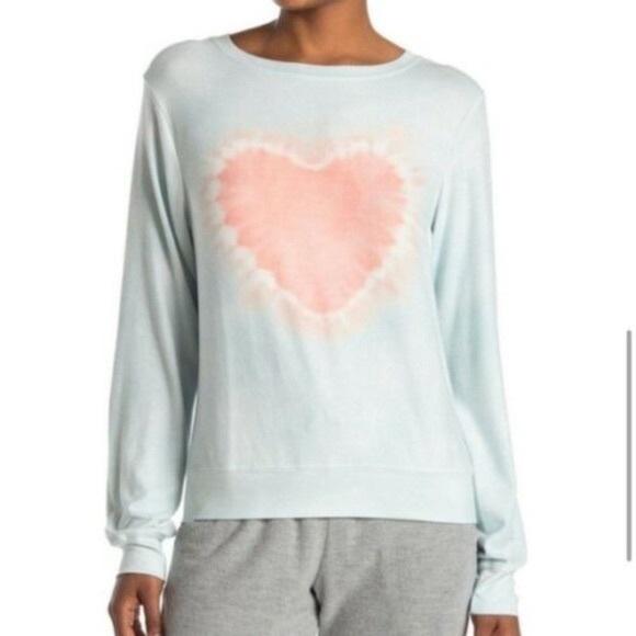 NWT Wildfox XL Heartfelt Tye Dye BBJ Sweatshirt 115470