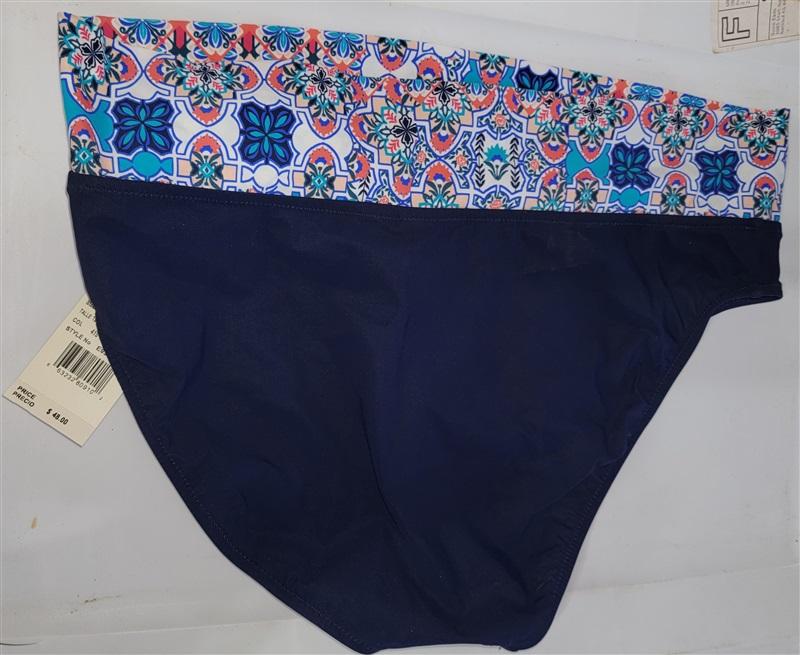 NWT Profile By Gottex Fold Over SZ 12 High-Waist Bikini Swim Bottom 115480