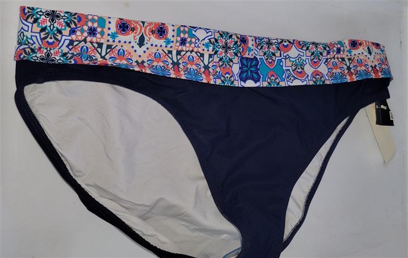 NWT Profile By Gottex Fold Over SZ 12 High-Waist Bikini Swim Bottom 115480