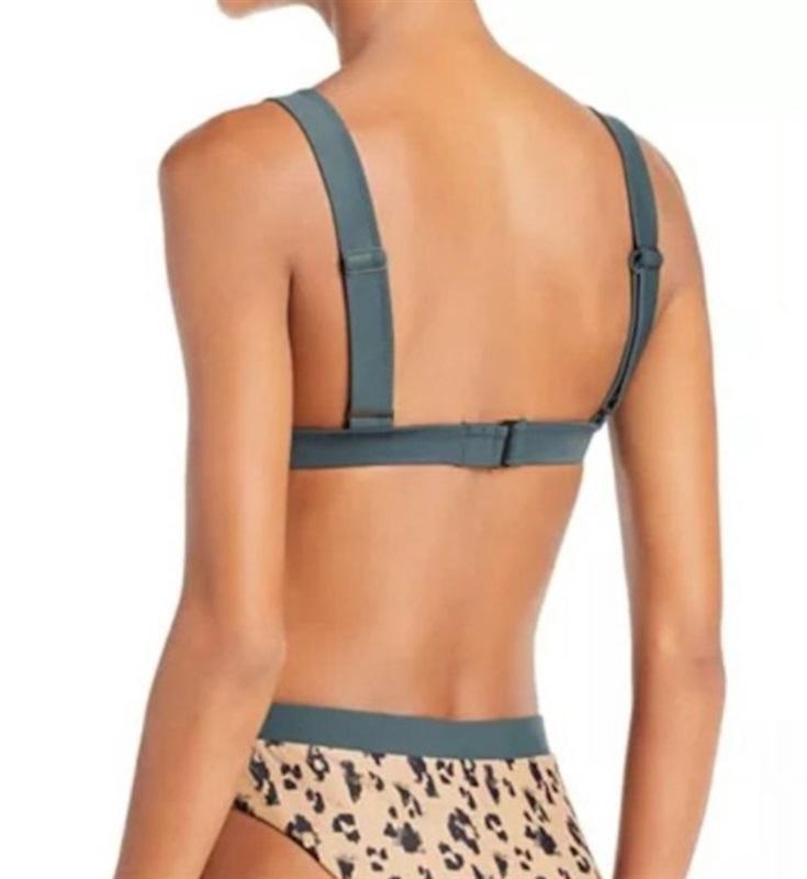 NWT Dolce Vita L Wild Things Animal Print Bikini Top 115487