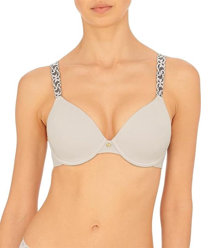 NWOT Natori 34C Luxe Contour Underwire Bra 732080 Gray 115514