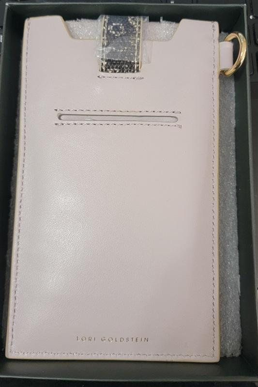 NWT LOGO by Lori Goldstein Embossed Snake Phone Sleeve RFID 115532