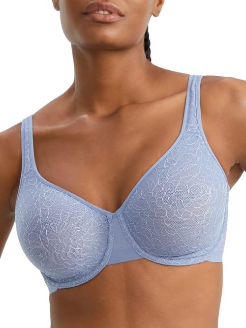 NWT Wacoal 34D All Edge Underwire Bra 855341 blue 115553