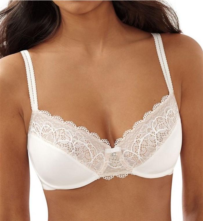 NWOTD Bali 40C Lace Desire Back Smoothing Underwire Bra DF1002 Beige 115557