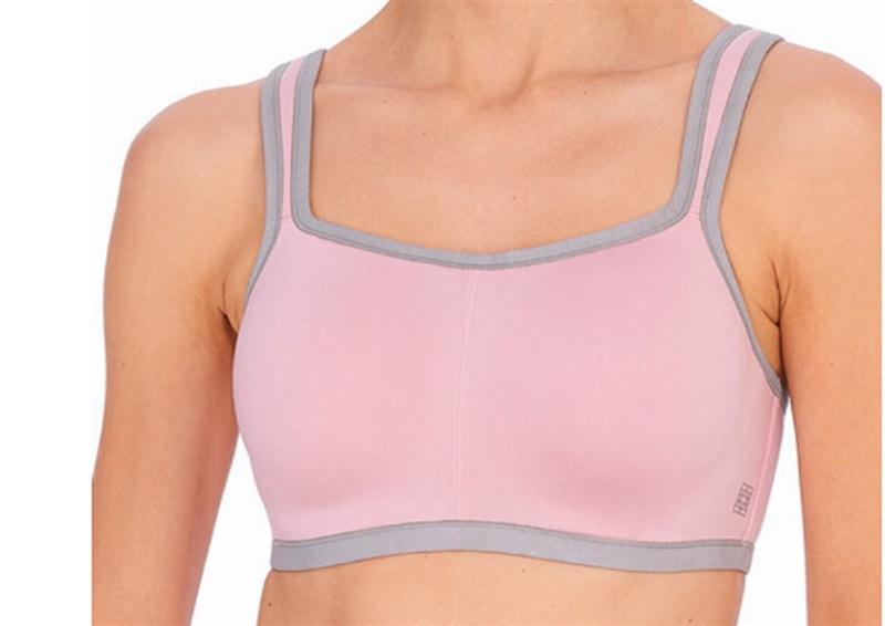 NWT Natori 32G Yogi Yoga Sports Bra 731050 Purple Pink & Gray 115567