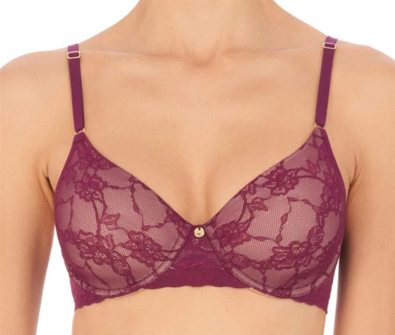 NWT Natori 36G Bliss Allure Contour Underwire Bra 721303 Violet 115595