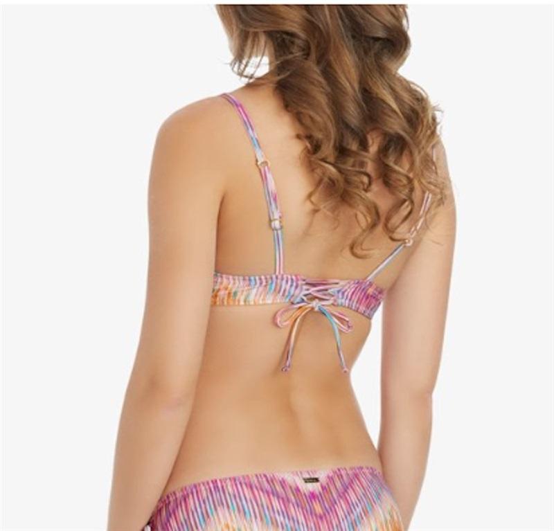 NWT Raisins M Canggu Beach Moonshadow Underwire Push Up Swim Top 115613