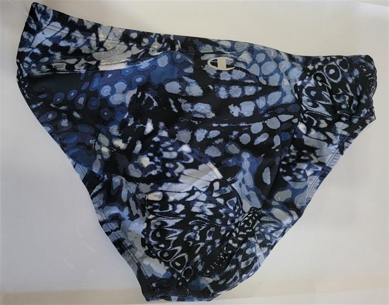 NWT Champion Performance BLue Gray M Full Hipster Bikini Swim Bottoms 115625