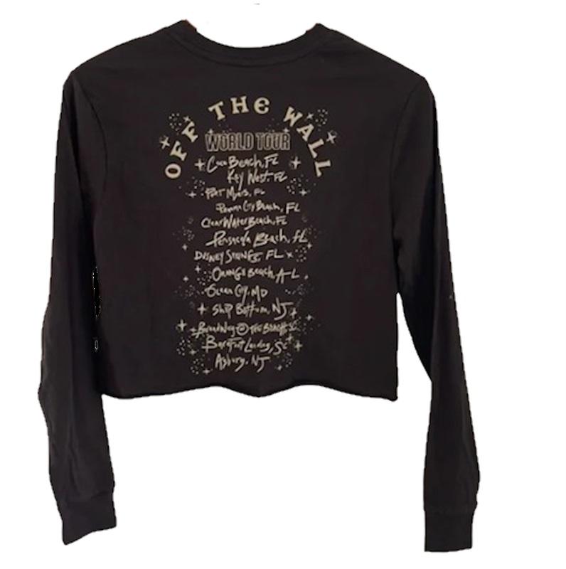 NWOT VANS RON JON SURF SHOP WORLD TOUR CROPPED LONG SLEEVE T-Shirt 115626