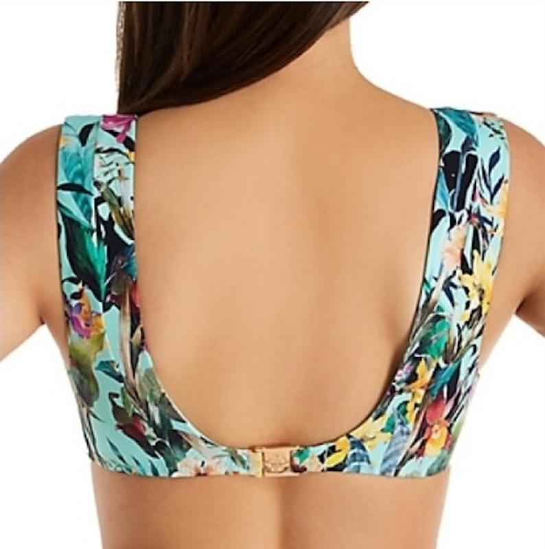 NWOT Nanette Lepore 4 Bloomin Botanical Heartbreaker Bikini Swim Top 115631