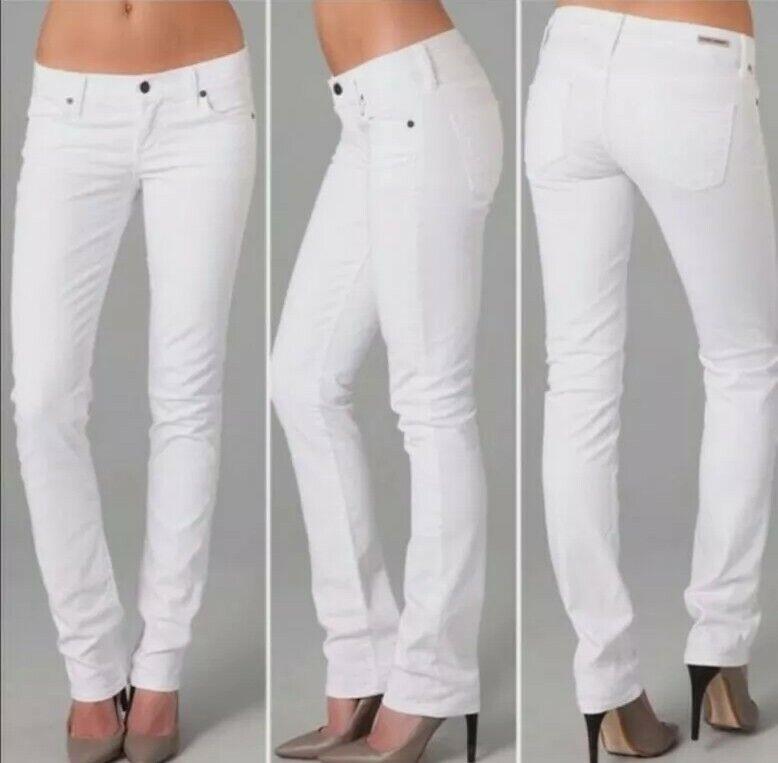 NWT Citizens of Humanity 27 Ava Classic Straight Leg Jeans White 115669