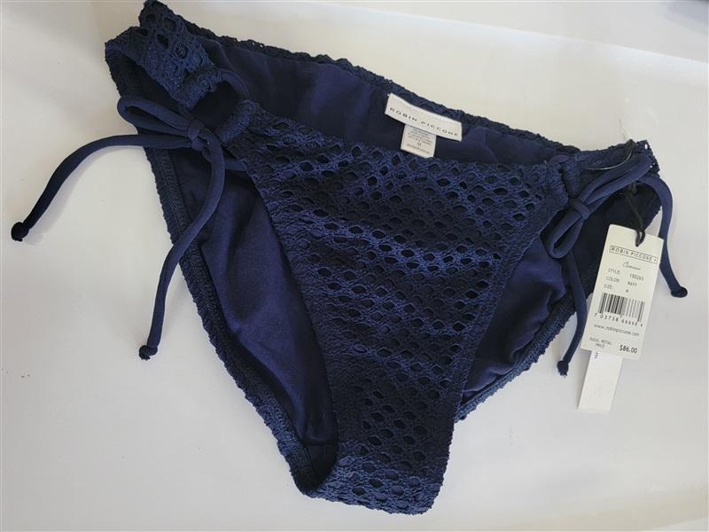 NWT Robin Piccone Cameron M Crochet Bikini Swim Bottom 115687