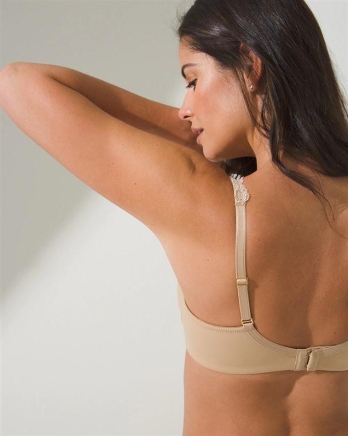 NWT Soma 38D Embraceable Tailored Push Up Underwire Bra Ivory 115722