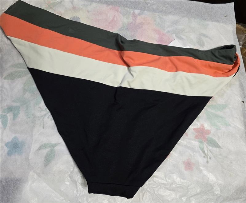 NWT Becca Circuit America M Color Block Full Bikini Swim Bottom #115735