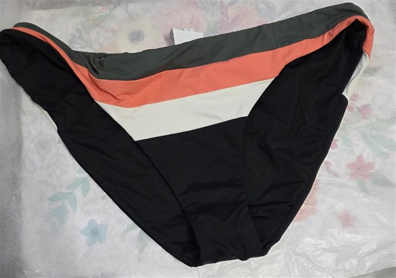 NWT Becca Circuit America M Color Block Full Bikini Swim Bottom #115735