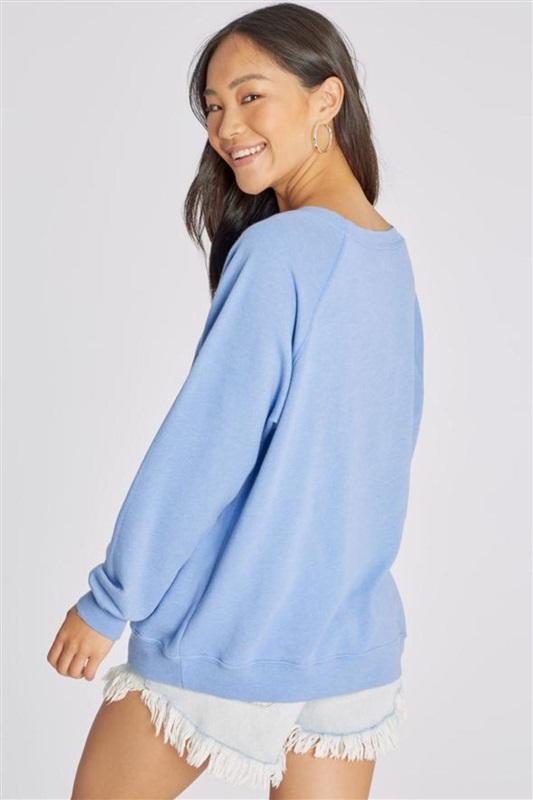 NWT Wildfox SM Sommers Expect Miracles Blue Sweatshirt 115746