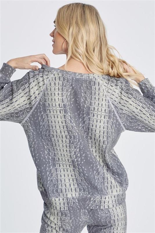 NWT Wildfox XS Sommers Wetlands Crocodile Sweatshirt 115751