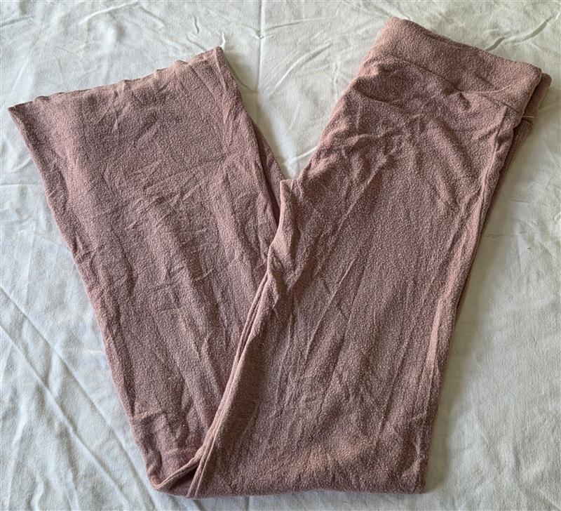 NWT Wildfox L Tennis Club Fleece Lounge Drawstring Pants Pink Salt 115759