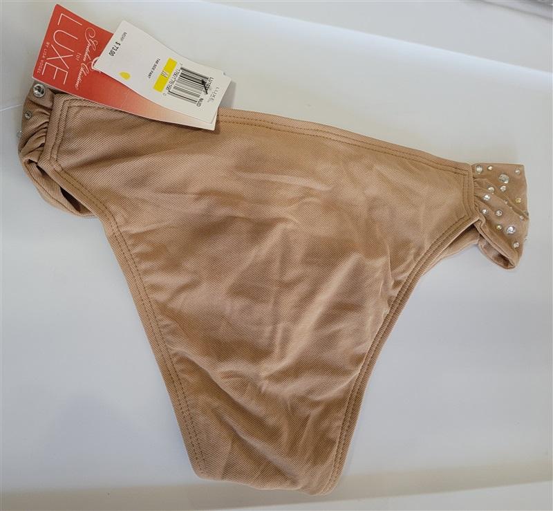 NWT Gretchen Christine Luxe Lisa Vogel Rhinestone Mesh Bikini Swim bottom 115772