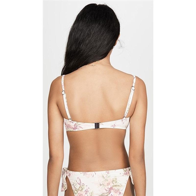 NWT Minkpink XS Princess Polly Floral The Bay Frill Bandeau Bikini Top 115763