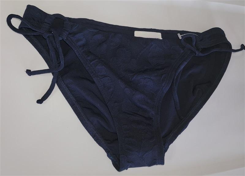 NWOT Robin Piccone M Aubrey Side Tie Bikini Swim Bottom Blue 115859