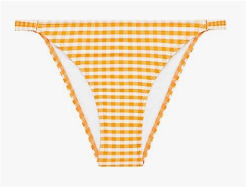 NWOT Peony 14 Gingham String Mandarin Bikini Swim Bottom 115861