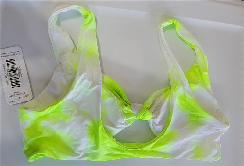 NWT Dippin' Daisy's L Muse Knotted Bikini Top Lime 115920