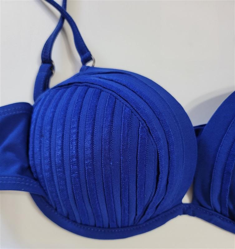 NWT Robin Piccone Kelly M Solid Underwired Bikini Swim Top #115933