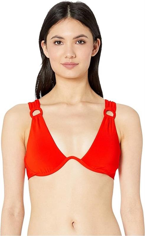 NWT Robin Piccone Kate M Purple Underwire Bikini Top 115935