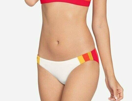NWT Robin Piccone XS Casey Tequila Sunrise Bikini Bottoms 115951