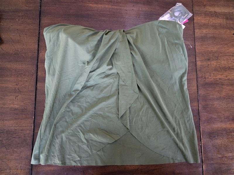 NWT Vince Camuto XS Surf Shades Draped Bandini Top Fern 115969