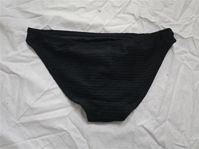 NWT Shoshanna S Textured Ribbed Bikini Bottom Black 115985