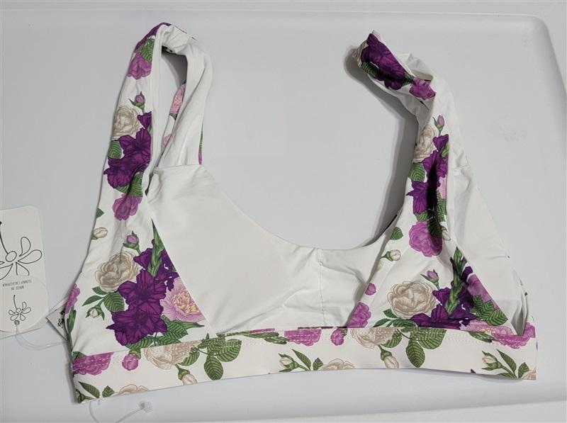 NWT Anthropologie Dippin' Daisy's S IRIS Festival Scoop Bikini Top 115998