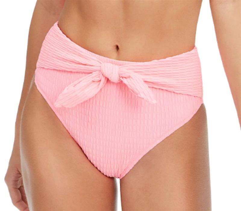 Jessica Simpson S Hot Pink High-Waist Bikini Bottoms Bow 116016