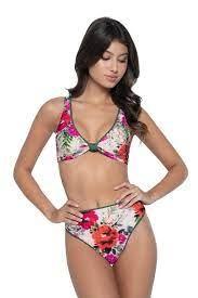 NWT Pilyq Hillary M Emerald Reversible High-Waisted Bikini Swim Bottom 116052