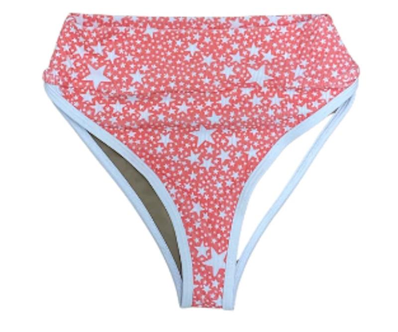 NWOT Lain Snow Tiare Hawaii XL Kiawah Bottoms Peach Stars 116065